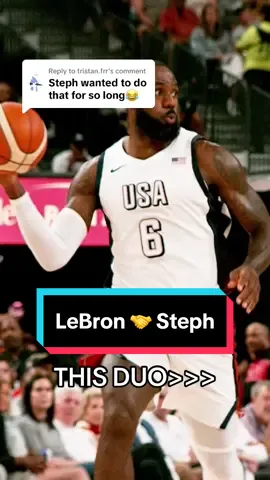 Replying to @tristan.frr The duo everyones been waiting for! #NBA #Basketball #USABMNT #LebronJames #StephCurry @USA Basketball 