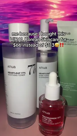 Crazy deal rn!#fyp #anuaheartleaf77 #anuacleansingoil #anua #anuaskincare #skincare #skincareroutine #ultimateskincare #anuatoner #budget #discount #dealsforyoudays 