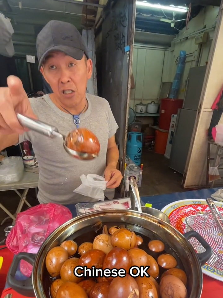 $0.65 herbal egg 🇲🇾 #malaysia #kualalumpurmalaysia #streetfoods #malayalam