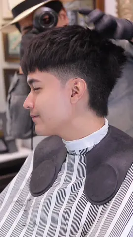 ทรงผมสุดฮอต✂️ French crop mullet #frenchcrop #crop #hairstyle #harisbarbershop #barber #ร้านตัดผม 