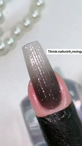 Nail sợi ren lấp lánh nền đen siu dễ làm #nailsxinh_moingay #nail 