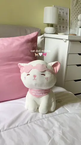 cat doll 🐈🤍🎀 lucuuuu bgttt plisss jadi temen baru dikamar 🥹  #boneka #bonekakucing #myminisoindonesia #bedroom #roomdecor #RoomTour #fyp 