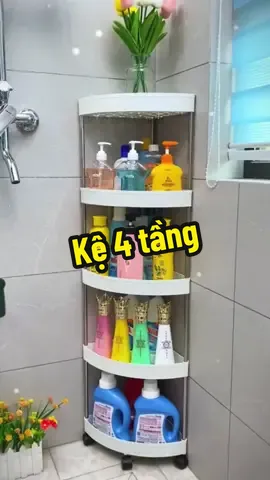 Kệ đa năng 4 tầng , đùng để đựng đồ nhà tắm, nhà bếp rất tiện lợi #ke4tang #ke4tangcobanh #kedanangcobanhxe #kedanang4tang #kenhatam #kenhatamdanang 