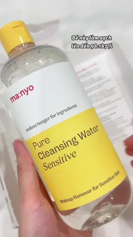 Tới giờ mới biết @ma:nyo global có nước tẩy trang xịn v lun í 😭 da mụn nhạy cảm cứ trung thành xài nước tt thui nha 🌼✨ #manyo #manyofactory #kbeauty #goclamdep #reviewlamdep #skincareroutine #skincaretips #SkinCare101 #kbeautyskincare #unboxing  #cleansing @MANYO VIETNAM 