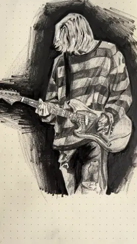 Need to draw more of Kurt soon! ||  #kurtcobain #nirvana #grunge #90s #drawing #art #artist #artistsoftiktok #fyp 