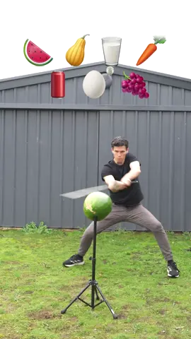 Sword vs food (which one will survive?) 😂 (no food waisted)