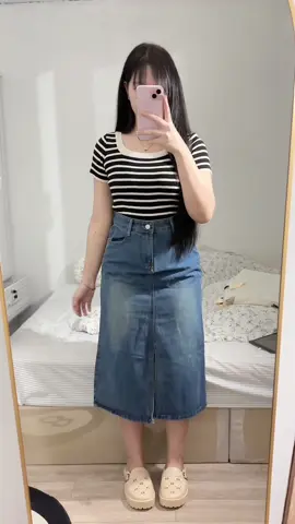 กระโปรงยีนส์ยาวใส่แล้วไม่สวย??จริงหรอ!!🤔#กระโปรงยีนส์ #กระโปรง #กระโปรงยีนส์ยาว #กระโปรงยีนส์เอวสูง #เสื้อผ้าสาวอวบ #เสื้อผ้าแฟชั่น #เสื้อผ้าผู้หญิง #ชาลัน🧺 