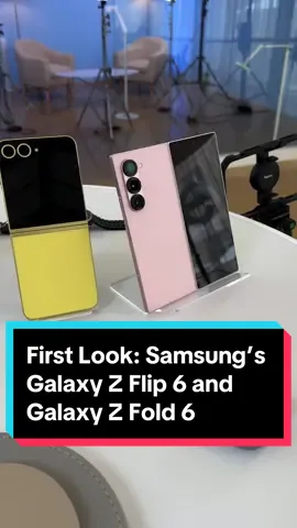 CNET #mobile expert Lisa Eadicicco got her hands on #Samsung's newly announced Galaxy Z Flip 6 and Z Fold 6 🤳 Here's what she has to say about them. #samsungunpacked #zflip6 #zfold6 #tech #foldables #foldablephones #smartphone #techtok #galaxyzflip6 #galaxyzfold6 #galaxyunpacked