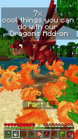 7 cool things you can do with our Dragons Add-on! [Part 1]@ #dragons #dragonsaddon #shapescape #addonsminecraft