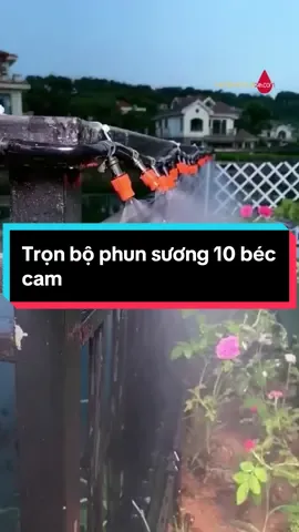 Trọn bộ phun sương 10 béc cam #thietbiphuntuoi24h #phunsuong #tuoicaytudong #becphunsuong #tuoitudong 