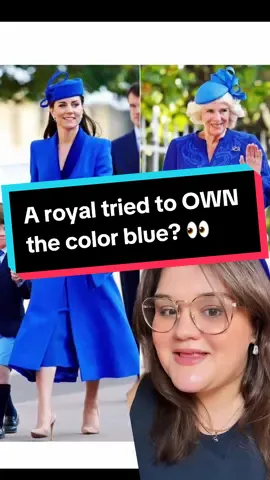 A good old-fashioned #royalstyle feud! ✨ Which #royal woman tried to PROHIBIT others from wearing the color blue? 😳☕️ #royalfamily #royals #royalty #royaltea #britishroyals #britishmonarchy #monarchy #britishroyalfamily #royalexpert #royalnews #royalupdate #royalhistory  #royalscandal #royalgossip #royaldrama #royalprotocol #queencamilla #meghanmarkle #queenelizabeth #princessofwales #katemiddleton #princesskate #willandkate #katemiddletonstyle #kensingtonpalace #buckinghampalace #royalfashion #royalstyle 