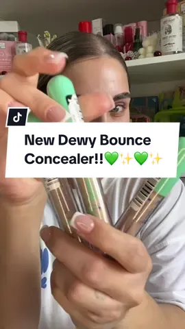 A new addition to the dewy bounce collection! And she is DREAMY😍💚✨⭐️ #dewybounce #thebeautycrop #dewybounceconcealer #concealer #makeup #beauty #viral #fyp 