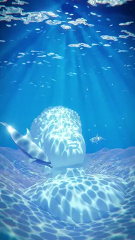 Deep Sea Journey 🐬 . Like and share if you want a tutorial next week 😎✌ . #3danimation #relaxing #3d #blender3d #satisfying #3dart #b3d #blendercommunity #3dartist #fyp #3drender
