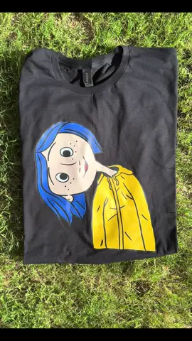 Coraline shirt available now in all sizes Kids-Adults and in sweatshirts 🥰 #coraline #coralineedits #fanpage #custom #personalisado #parati #fyppppppppppppppppppppppp #followtrain #followtrain 