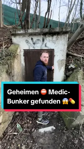 Geheimen ⛔️ Medic-Bunker gefunden 😱💊 #bunker #abenteuer #unglaublich #lostplace #lostplaces #lostplacesgermany #verlasseneorte #deutschland #deutsch #spannend #gruselig #nrw #fd #fds #losthistorie #draußen #unterwegs 