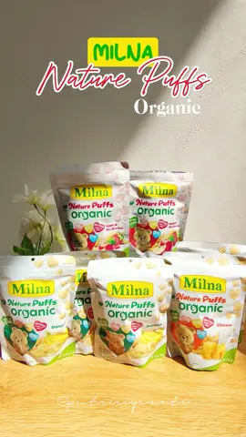 cemilan sehat & enak dari @milnaid 🤍🤍 harus banget coba 😍  #naturepuffsorganic #milnanaturepuffsorganic #milna #snackbayi #makananbayi #mpasi #snacksehat #antigtm #affiliatemarketing #tiktokshop #racuntiktok 