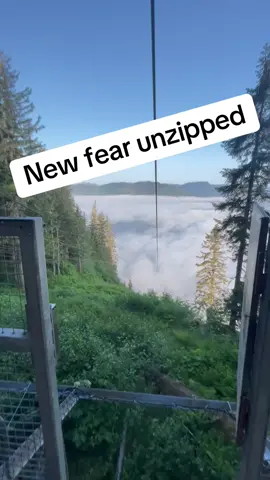 When a mountain comes along, you must zip it. 🤐🏔️ #zipline #zip #mountain #alaska #scary #exciting Credit: Weston Hill