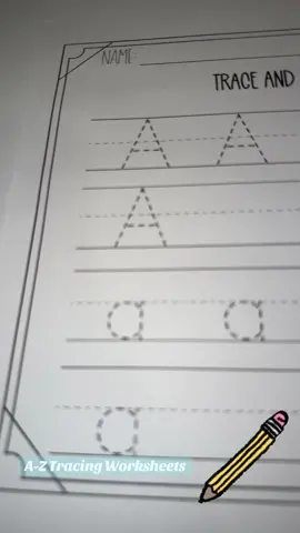 Alphabet Tracing Worksheets | Letter Formation | Handwriting Practice A-Z Students can practice forming letters and improving handwriting by tracing and writing both capital and lowercase letters!  Letters A-Z included. Follow for more resources!  Products available on our Teachers Pay Teachers, Sprinkle Kindness in Kindergarten. Follow us on Tiktok, Instagram, & Facebook!  #teachersoftiktok #tracing #alphabet #handwriting #elementaryteacher #kindergarten #prek #prekteacher #kindergartenteacher 