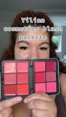 Trying the yilian cosmetics 12 colours blush palette! The price of it is insane & they are so pigmented🩷 p #blusher #blush #yiliancosmetics #makeup #beauty #pinkblush
