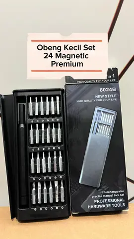 Obeng Kecil Set 24 Magnetic Premium Obeng Torx Reparasi Handphone Mod Camera #obeng #obengkecil #obengkecilmagnet #obengkecilset24