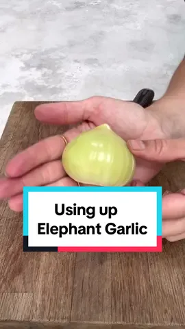 Two recipes I used up my elephant garlic for:  Cauliflower Wings  And an Elephant Garlic Hummus  Everyone says it’s not as strong a garlicy flavour as regular garlic but I’m going to have to disagree there.  The hummus had a real kick to it  especially as it’s used raw in the recipe.   #elephantgarlic #garlic #gardentok #growyourown #vegetablegarden 