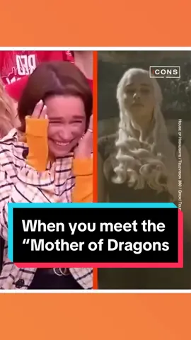 When you meet the #MotherofDragons #entretenews #viral #EmiliaClarke #GoT #GameOfThrones 