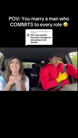 Replying to @manicpixievegangirl You asked for Gaston, so we GAVE you Gaston 🤣 #beautyandthebeast #belle 