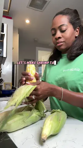 I have a habit of planning out recipe content for the week, buying the groceries, and not doing any of the content I had planned. Then I have to use up all the ingredients before they go bad haha.  With the corn I was going to make chili lime corn and the shrimp was supposed to be shrimp kabobs, the tortillas were for grilled mahi mahi tacos haha.  I had a flight the next morning and I wasn’t hungry but had to use up these items so I made this for my husband. I decided to record it because why not.. everything is content right?  #foodtiktok 