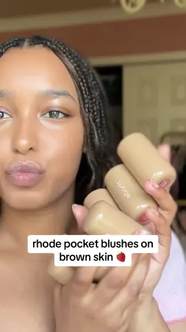 you guys know how i love my pale pink blushes 🙈 VERY CUTE!! #blush #rhode #creamblush #rhodeskin 