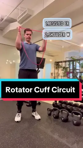 I share this rotator cuff circuit about once every three months because it is always being seen by new people. These exercises have been a staple not only for me but for hundreds of my patients 💪🏻 #physicaltherapy #baseballlife 