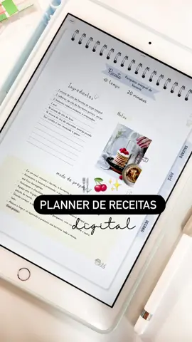 Organize suas receitas favoritas de forma prática e eficiente com o  Planner Digital de Receitas 💛 ✅Planeje suas refeições, separe por categorias e nunca mais perca aquela receita especial.  💫 Simples, intuitivo e sempre à mão !  Acesse o link na bio e baixe os seu 🫶🏻 #plannerdereceitas #plannerdigital #plannerdigitaldownloads #plannertabs #plannergoodnotes #receitas #receotasfit #receitasfitness  #Fitness 