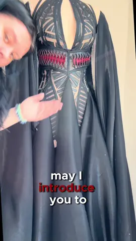 The acolyte inspired dress!!! I’m obsessed with this show, so much. This was such a fun and unique project to make, and used one of my absolute favorite techniques: the leather twist!! I really loved making this project, and how it came out! #theacolyte #oshamir #qimir #starwars #fashiontiktok 