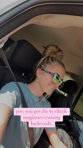 better watch out on my hot mom summer ish because of these sunglasses 🌻💗🌵🪩 #sunglasess #hotmomsummer #tiktokshop #fypシ゚viral #backroads #countyline 