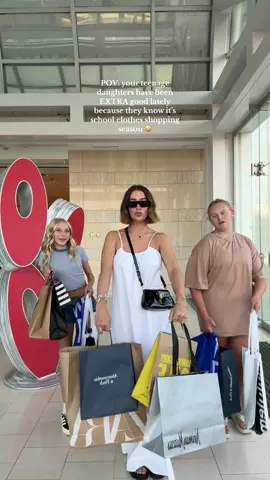Honestly they’re the best all the time & I think the shopping is more fun for me than them 🤪🛍️ #fyp #viral #mom #MomsofTikTok #momlife #shopping #momanddaughter #stepmom #bonusmom #shoppingday #schoolshopping 