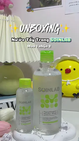 Tẩy trang của nhà SOINLAB 👀✨ #review #nuoctaytrang #soinlab #taytranggiare #nguyenlieungoainhap #viral #xuhuong #yangnehihi 
