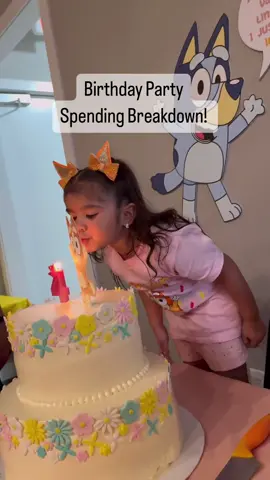 Did any of these numbers surprise you? 👀 We budget for these because they matter to *us* & love getting the family together to celebrate with our kids.  With that being said, we’re moving away from yearly parties to every other year. We’ll plan birthday trips on the “off” years instead. 😉 Lastly, I’d like to acknowledge that aside from help with some of the food, our family also steps up to help with setup and cleaning after. We’re really lucky in that sense 🫶 #birthdayparty #birthdaybudget #familybudgeting #familybudget #kidsbirthdayparty #latinamom #millenialmom #blueybirthdayparty #blueybirthday #kidsbirthday #birthday #budgetbreakdown #familyfinances