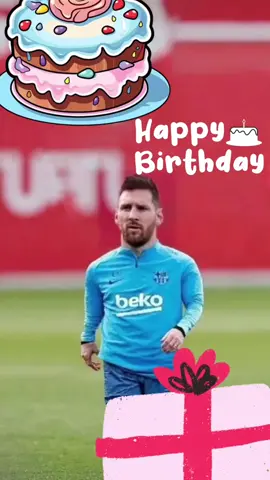 Messi happy birthday to you 😍 #happybirthday #funny #messi #celebrity 