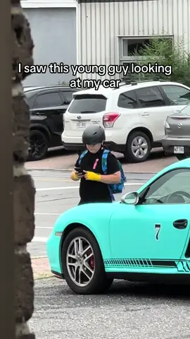 He is a definte car guy! I wish him luck! #carsjudge #carguy #sportcar #fyp #porsche #foryoupage #montreal