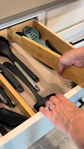 My favorite drawer dividers! These bamboo dividers make all my drawers look and feel more organized. They can even be used in your dresser drawers for keeping small garments separated. Link to my Instagram in bio, where you’ll find my amazon storefront and all items linked! #amazon #amazonfinds #drawerorganization #kitchenorganization #drawerdividers #bamboo