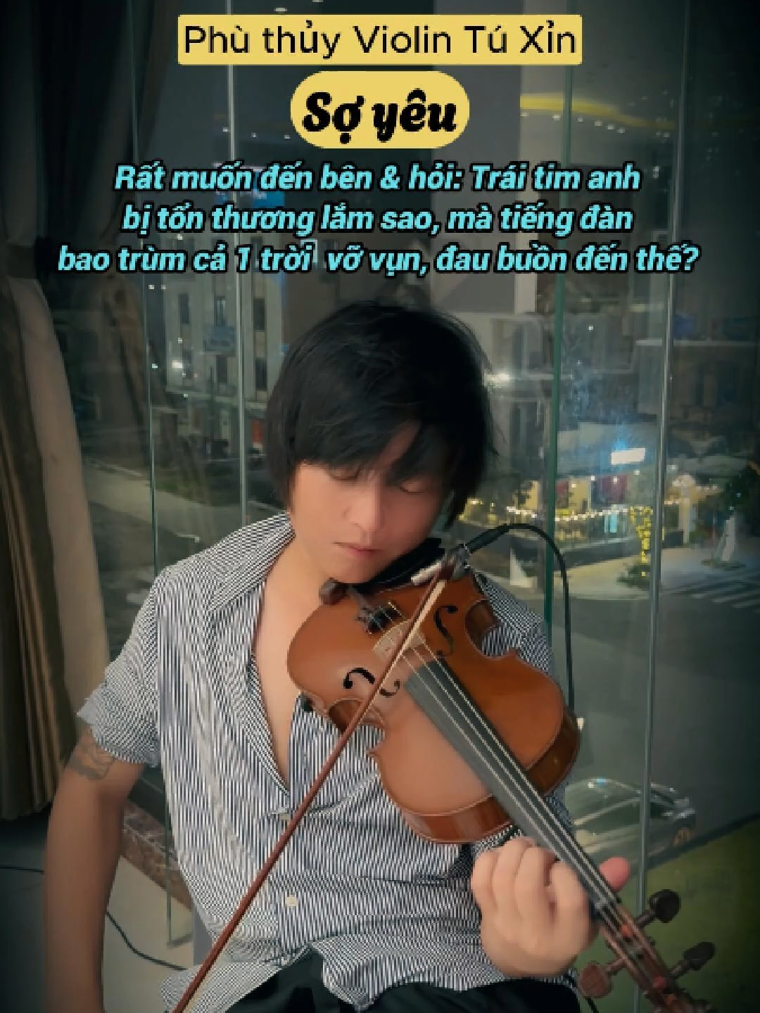 Đời tư Tú Xỉn luôn đc Fans quan tâm nhất. Nhưng TX là Nghệ sỹ kín đời tư nhất Việt Nam  Gần 40 năm qua TX trên chặng đường âm nhạc, với: - Hơn 200 Liveshow, Minishow, Đêm nhạc Violin - Hơn 300 Đêm Violin Livestream trên các nền tảng mạng xã hội  - Hàng chục nghìn show, event diễn trong & ngoài nước  có hàng triệu triệu câu hỏi của Fans khắp Việt Nam & nước ngoài hỏi, TX luôn trả lời rất tận tình, đầy đủ, tận tâm 🎻 Chỉ duy nhất 1 câu hỏi về đời tư, mà mấy chục năm qua, TX chưa từng bao giờ trả lời Fans  Mỗi khi Fans hỏi, TX chỉ mỉm cười & nói:  - Bây giờ nghe đàn luôn nhé...  🎻 TX luôn 