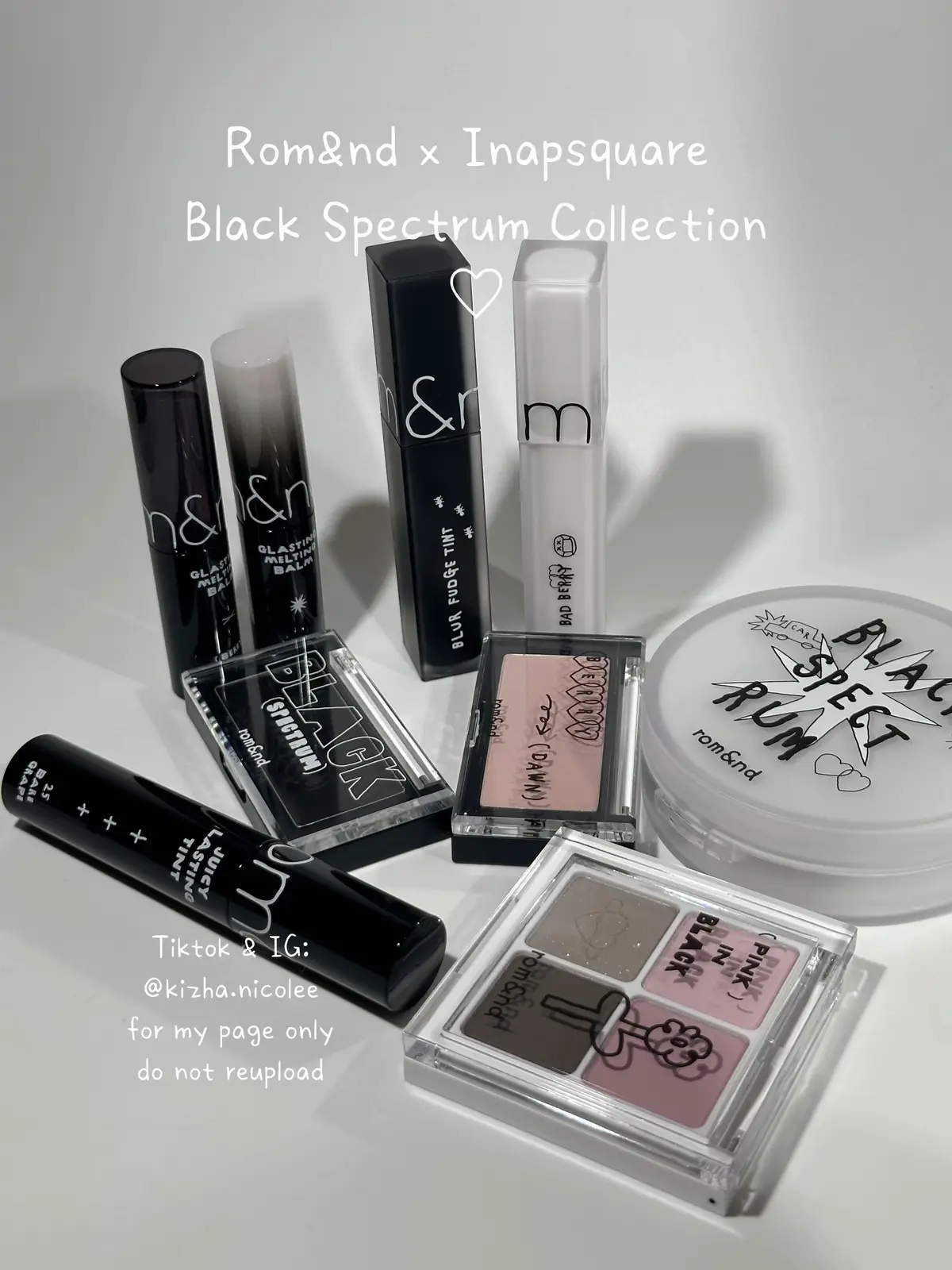 Rom&nd x Inapsqaure Black Spectrum Collection 🖤🫧 — This is such a cute collection! so excited for the black blush & balm! Swatching real soon! 🫧🗝️ Shop yours too in @OLIVE YOUNG Global App and get 5% off using my code “KIZHA28” ❤️ #romand #romandxinapsquare #romandblackspectrum #romandinapsquare #oliveyoung #oliveyoungaffiliate #oliveyoungkorea #oliveyoungglobal 