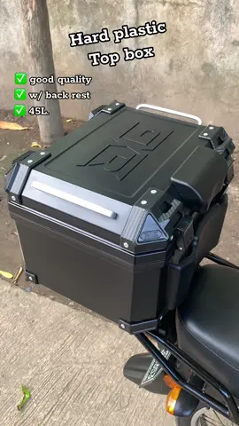 Nag hahanap kaba ng maporma at mura na Top box tropa ito subrang ganda #topbox #topboxformotorcycle #hardplastictopbox #rxrtopbox 
