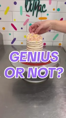 A CAKE THAT’S…NOT CAKE!? 🧐 #tiggamac #okiedokie #cakevideo #cakedecorating #experimenting #genius #cake #caketok #fairybread #australia #straya #cakedecorator #yayornay 