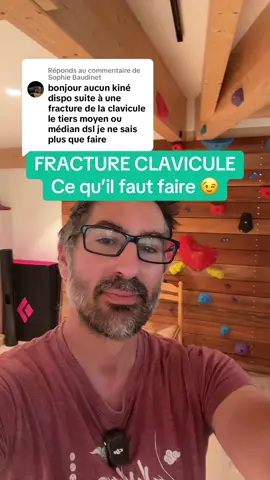 Réponse à @Sophie Baudinet Rééducation complète après une fracture de la clavicule.