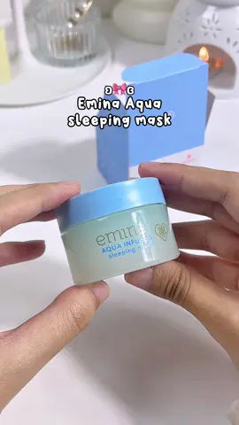 Baru tahu Emina ade sleeping mask 😍 . Muka jadi lembut je lepas pakai ✨  #eminasleepingmask #sleepingmask #eminamalaysia 