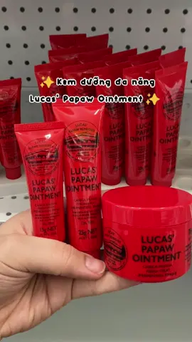 ✨ Kem dưỡng đa năng Lucas Papaw ✨ Thủ sẵn 1 tuýp trong túi nhé mn, có tuýp 15g, 25g và hủ 75g ạ 🥰 #regentsparkpharmacy #pharmacy #health #Australia #Úc #Sydney #NSW #RegentsPark #PharmTok #fyp #viral #xuhuong 