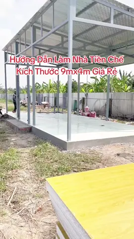 Hướng Dẫn Làm Nhà Tiền Chế Kích Thước 9mx4m Giá Rẻ #nhatienche #nhatienchepanel #nhadep #nhagiare #nhapanel #baogiapanel #cachnhiet #cachnhietthinhphat 