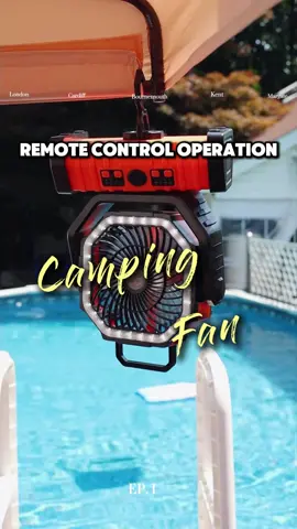 Remote control operation camping fan #tiktok #camping #fyp #fan #gift #BBQ #Summer 