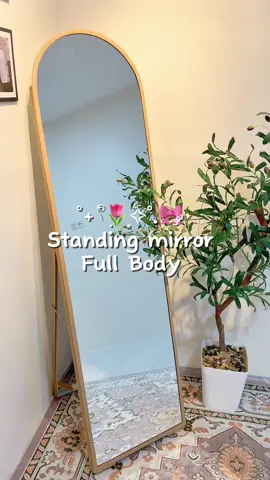 akhirnya beli online juga setelah 1000x mikir 🫠🤎 #cerminfullbody #cerminestetik #standingmirror 