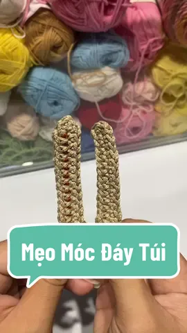 Mẹo Móc Đáy Túi #conbethichlen #trending #xuhuong #móclen🧶 #handmade 